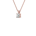 Load image into Gallery viewer, Asscher Lab Diamond Solitaire Pendant For Women 14K Gold
