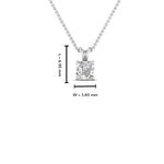Load image into Gallery viewer, Asscher Lab Diamond Solitaire Pendant For Women 14K Gold

