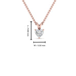 Load image into Gallery viewer, Heart Lab Diamond Solitaire Pendant For Women
