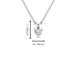 Load image into Gallery viewer, Heart Lab Diamond Solitaire Pendant For Women
