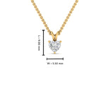 Load image into Gallery viewer, Heart Lab Diamond Solitaire Pendant For Women
