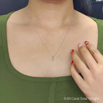 Load image into Gallery viewer, 0.25 Ctw To 1 Ctw Radiant Lab Diamond Solitaire Pendant For Women 14K Gold
