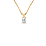 Load image into Gallery viewer, 0.25 Ctw To 1 Ctw Radiant Lab Diamond Solitaire Pendant For Women 14K Gold
