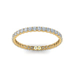 Load image into Gallery viewer, 0.50 To 5 Ctw Eternity Lab Diamond Round Ring For Women 14K Gold
