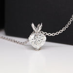 Load image into Gallery viewer, Heart Lab Diamond Solitaire Pendant For Women
