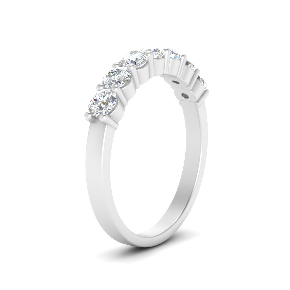 0.20 - 1.50 Carat Lab Grown Shared Prong 7 Stone Diamond Ring For Women 14k Gold