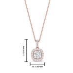 Load image into Gallery viewer, Lab Grown Diamond Round Cut Halo Pendant
