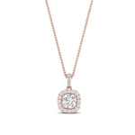 Load image into Gallery viewer, Lab Grown Diamond Round Cut Halo Pendant
