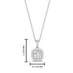 Load image into Gallery viewer, Lab Grown Diamond Round Cut Halo Pendant
