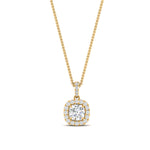 Load image into Gallery viewer, Lab Grown Diamond Round Cut Halo Pendant
