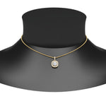 Load image into Gallery viewer, Lab Grown Diamond Round Cut Halo Pendant
