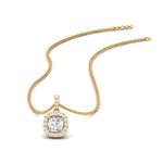 Load image into Gallery viewer, Lab Grown Diamond Round Cut Halo Pendant
