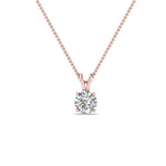 Load image into Gallery viewer, Round Cut Lab Diamond 4 Prong Solitaire Pendant For Women
