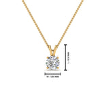 Load image into Gallery viewer, Round Cut Lab Diamond 4 Prong Solitaire Pendant For Women
