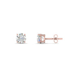Load image into Gallery viewer, 0.25 To 5 Carat Lab Diamond Round Stud Earring 14K Gold
