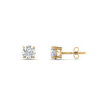 Load image into Gallery viewer, 0.25 To 5 Carat Lab Diamond Round Stud Earring 14K Gold
