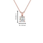 Load image into Gallery viewer, Cushion Lab Diamond Solitaire Pendant For Women 14K Gold
