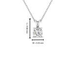 Load image into Gallery viewer, Cushion Lab Diamond Solitaire Pendant For Women 14K Gold
