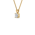 Load image into Gallery viewer, Cushion Lab Diamond Solitaire Pendant For Women 14K Gold
