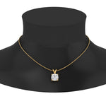 Load image into Gallery viewer, Cushion Lab Diamond Solitaire Pendant For Women 14K Gold
