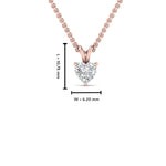Load image into Gallery viewer, Heart Lab Diamond Solitaire Pendant For Women
