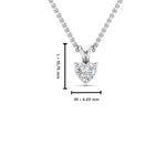 Load image into Gallery viewer, Heart Lab Diamond Solitaire Pendant For Women
