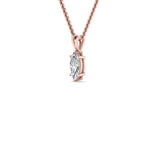 Load image into Gallery viewer, Marquise Lab Diamond Solitaire Pendant For Women 14K Gold
