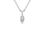 Load image into Gallery viewer, Marquise Lab Diamond Solitaire Pendant For Women 14K Gold
