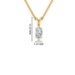 Load image into Gallery viewer, Marquise Lab Diamond Solitaire Pendant For Women 14K Gold
