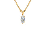 Load image into Gallery viewer, Marquise Lab Diamond Solitaire Pendant For Women 14K Gold
