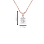 Load image into Gallery viewer, Pear Lab Diamond Solitaire Pendant For Women 14K Gold
