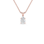 Load image into Gallery viewer, Pear Lab Diamond Solitaire Pendant For Women 14K Gold
