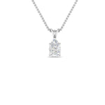 Load image into Gallery viewer, Pear Lab Diamond Solitaire Pendant For Women 14K Gold
