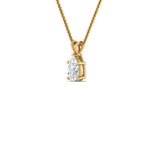 Load image into Gallery viewer, Pear Lab Diamond Solitaire Pendant For Women 14K Gold
