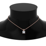 Load image into Gallery viewer, Princess Cut Lab Diamond Solitaire Pendant For Women 14K Gold
