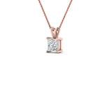 Load image into Gallery viewer, Princess Cut Lab Diamond Solitaire Pendant For Women 14K Gold
