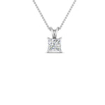 Load image into Gallery viewer, Princess Cut Lab Diamond Solitaire Pendant For Women 14K Gold
