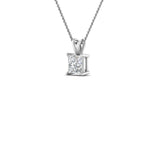 Load image into Gallery viewer, Princess Cut Lab Diamond Solitaire Pendant For Women 14K Gold
