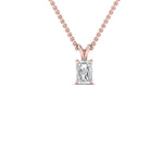 Load image into Gallery viewer, 0.25 Ctw To 1 Ctw Radiant Lab Diamond Solitaire Pendant For Women 14K Gold
