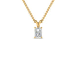 Load image into Gallery viewer, 0.25 Ctw To 1 Ctw Radiant Lab Diamond Solitaire Pendant For Women 14K Gold
