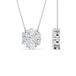 Load image into Gallery viewer, 1 Carat 7 Stone Flower Lab Diamond Pendant 14K Gold
