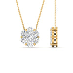Load image into Gallery viewer, 1 Carat 7 Stone Flower Lab Diamond Pendant 14K Gold

