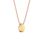 Load image into Gallery viewer, 1-carat-bezel-pear-water-drop-vivid-yellow-solitaire-pendant-in-rose-gold-fdpd10538pegvyellowangle3-1.00ct-nl-rg.jpg?v=1787819662