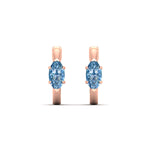 Load image into Gallery viewer, 1-carat-blue-lab-grown-diamond-marquise-cut-huggie-hoop-earrings-in-rose-gold-fdear11842mqgvblueangle2-1.00ct-nl-rg.jpg?v=1792994449