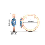 Load image into Gallery viewer, 1-carat-blue-lab-grown-diamond-marquise-cut-huggie-hoop-earrings-in-rose-gold-fdear11842mqgvblueangle3-1.00ct-nl-rg-hw.jpg?v=1792994450