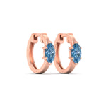 Load image into Gallery viewer, 1-carat-blue-lab-grown-diamond-marquise-cut-huggie-hoop-earrings-in-rose-gold-fdear11842mqgvblueangle4-1.00ct-nl-rg.jpg?v=1792994450