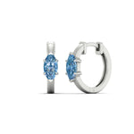 Load image into Gallery viewer, 1-carat-blue-lab-grown-diamond-marquise-cut-huggie-hoop-earrings-in-white-gold-fdear11842mqgvbluesleep-1.00ct-nl-wg.jpg?v=1792994449