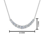 Load image into Gallery viewer, 1 Ctw Lab Diamond Graduated Smile Necklace
