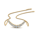 Load image into Gallery viewer, 1 Ctw Lab Diamond Graduated Smile Necklace
