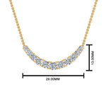Load image into Gallery viewer, 1 Ctw Lab Diamond Graduated Smile Necklace
